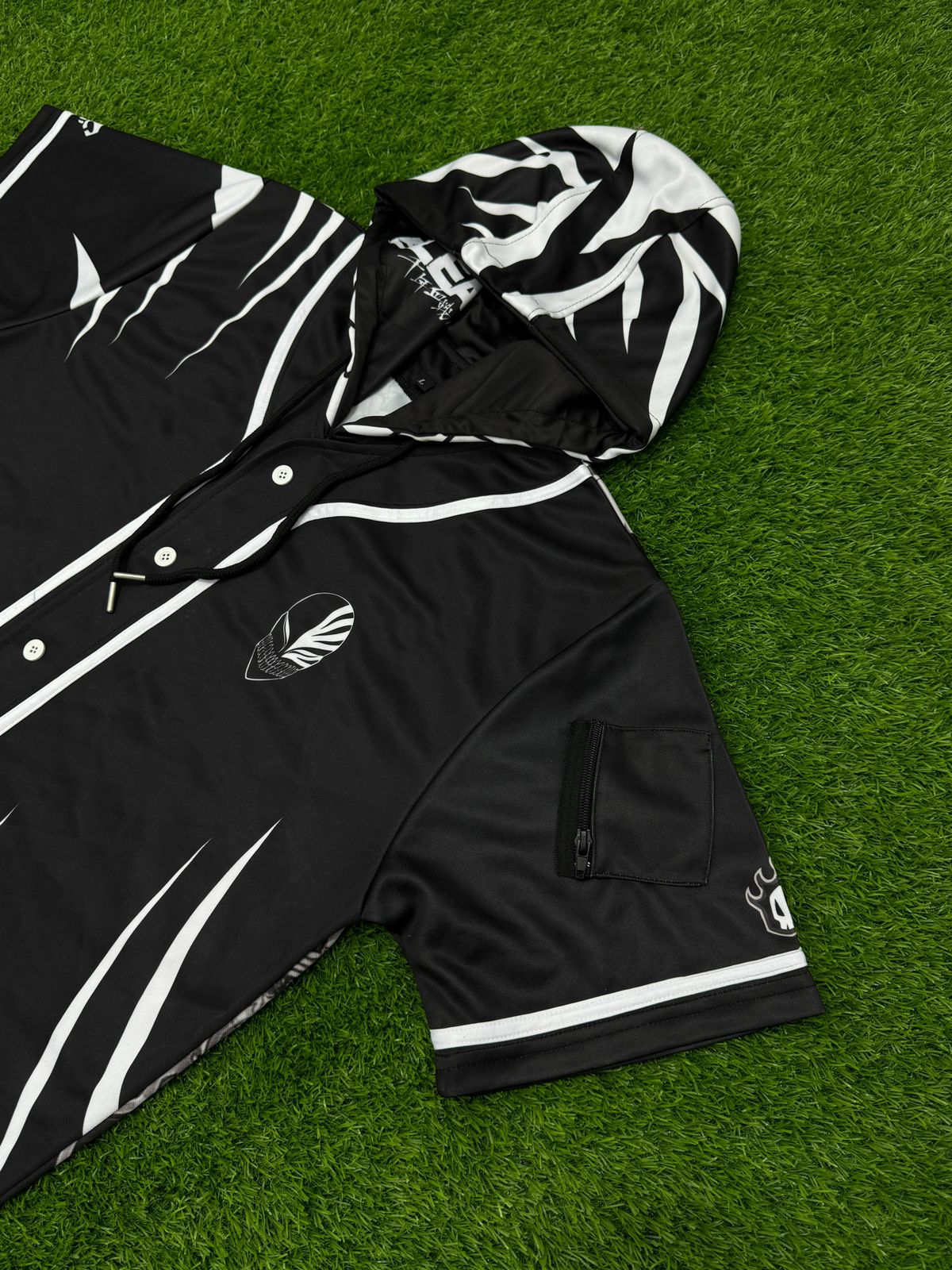 BleachDrip - Hooded Baseball Jersey