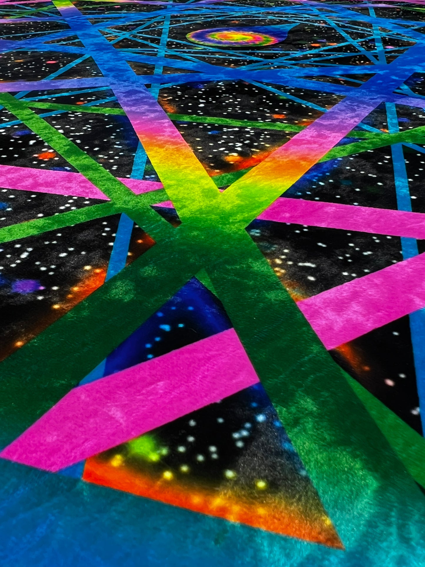 Space Lazerz - Crushed Velvet Tapestry