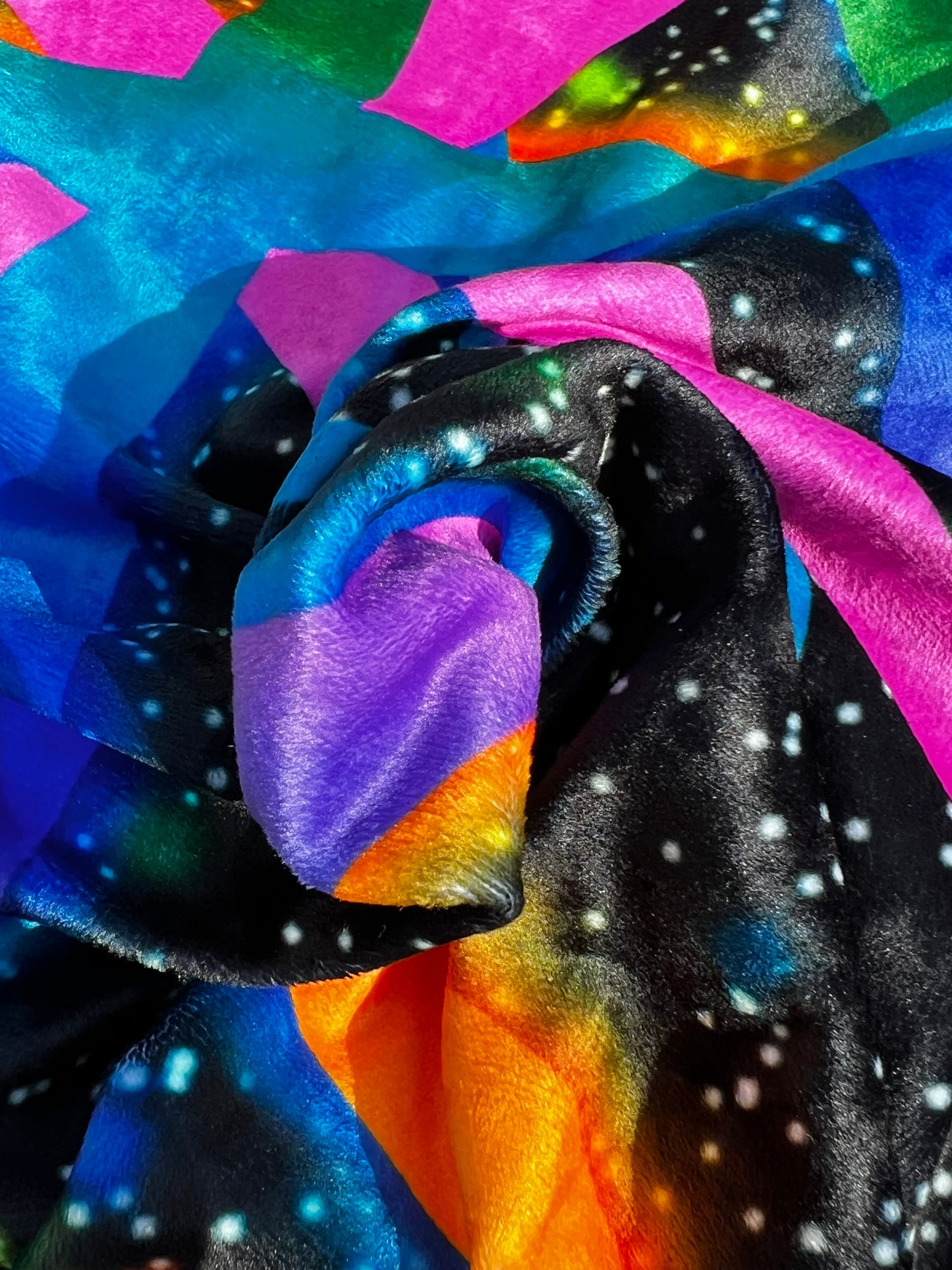 Space Lazerz - Crushed Velvet Tapestry