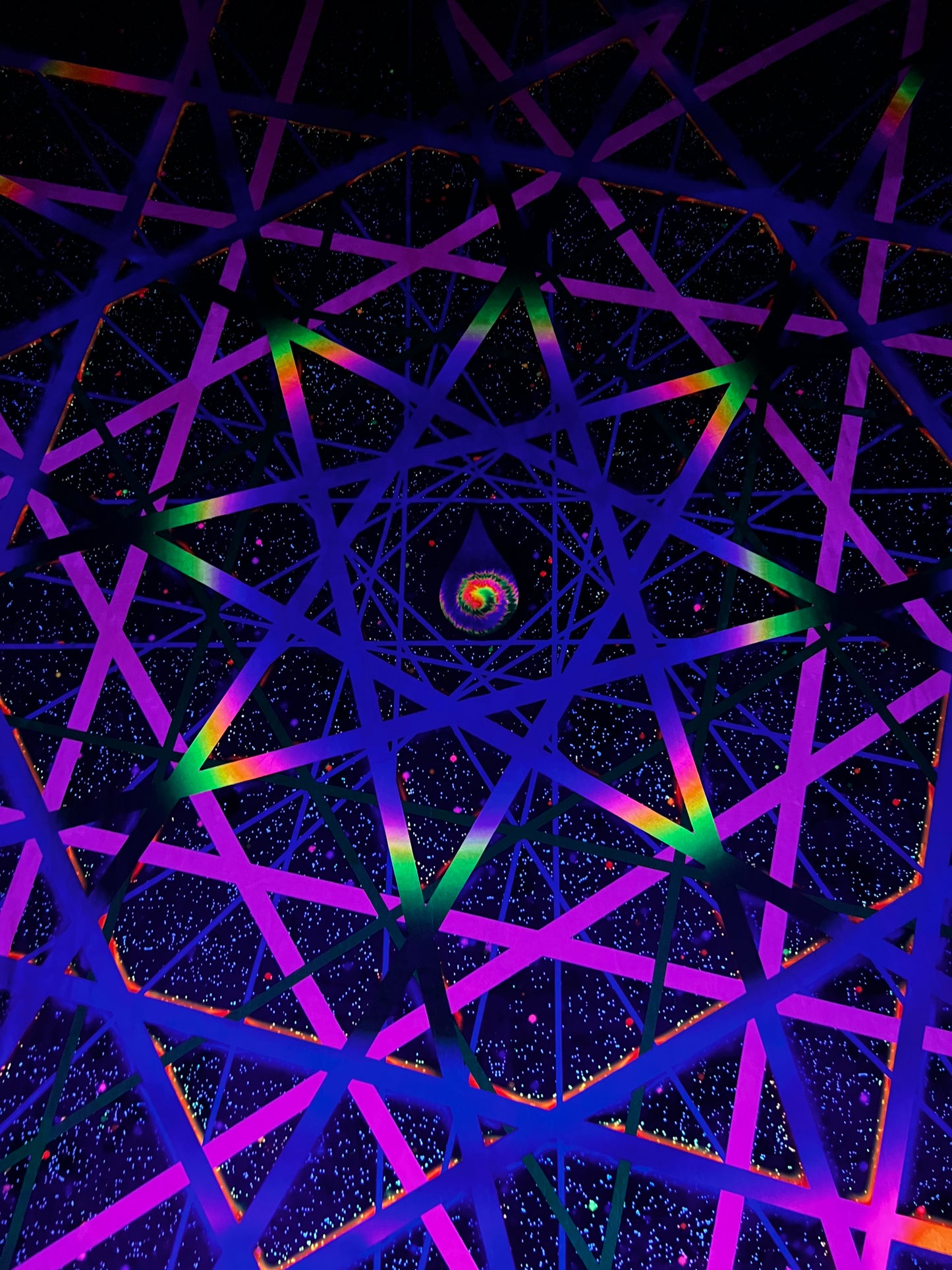 Space Lazerz - Crushed Velvet Tapestry