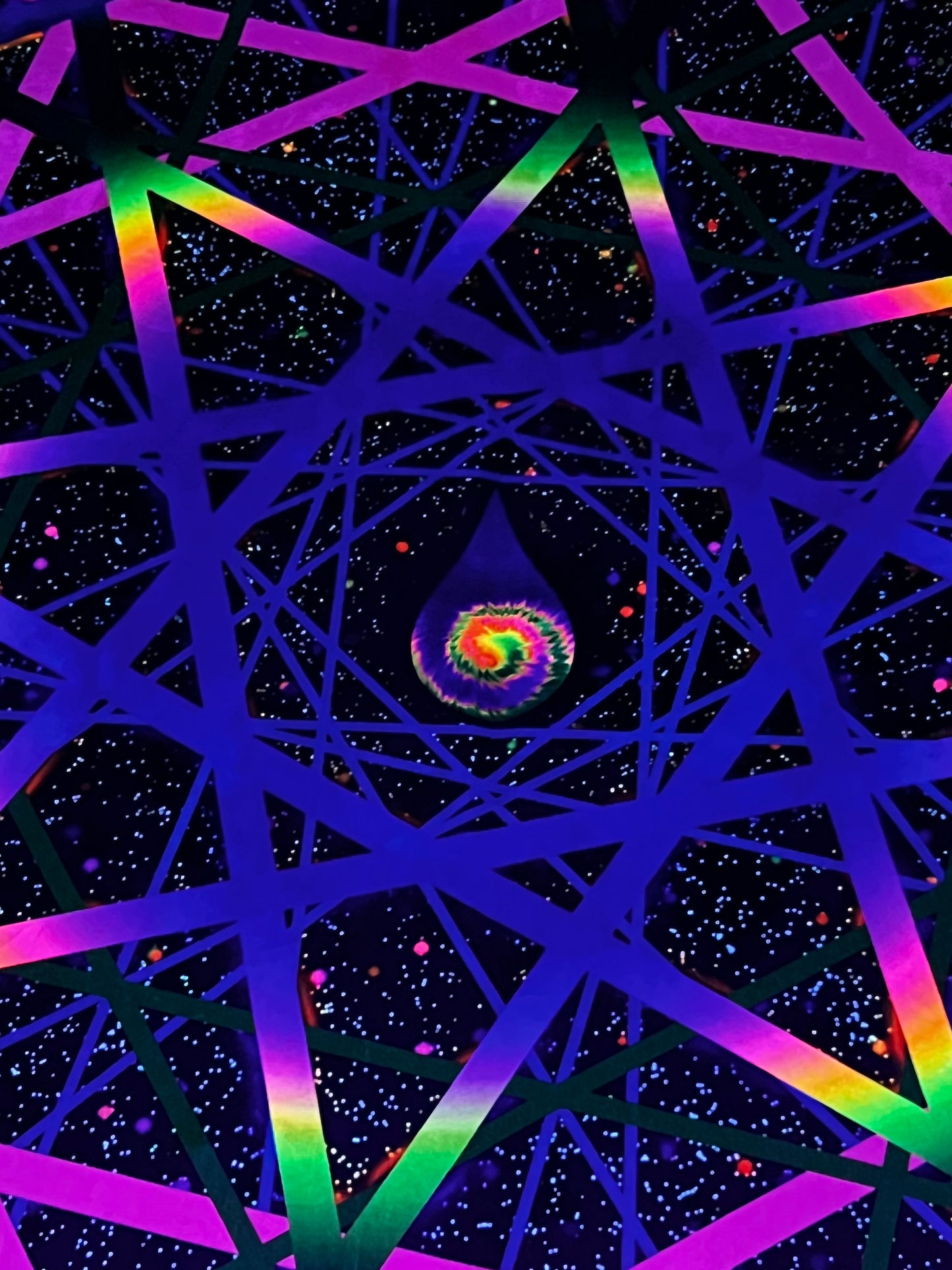 Space Lazerz - Crushed Velvet Tapestry