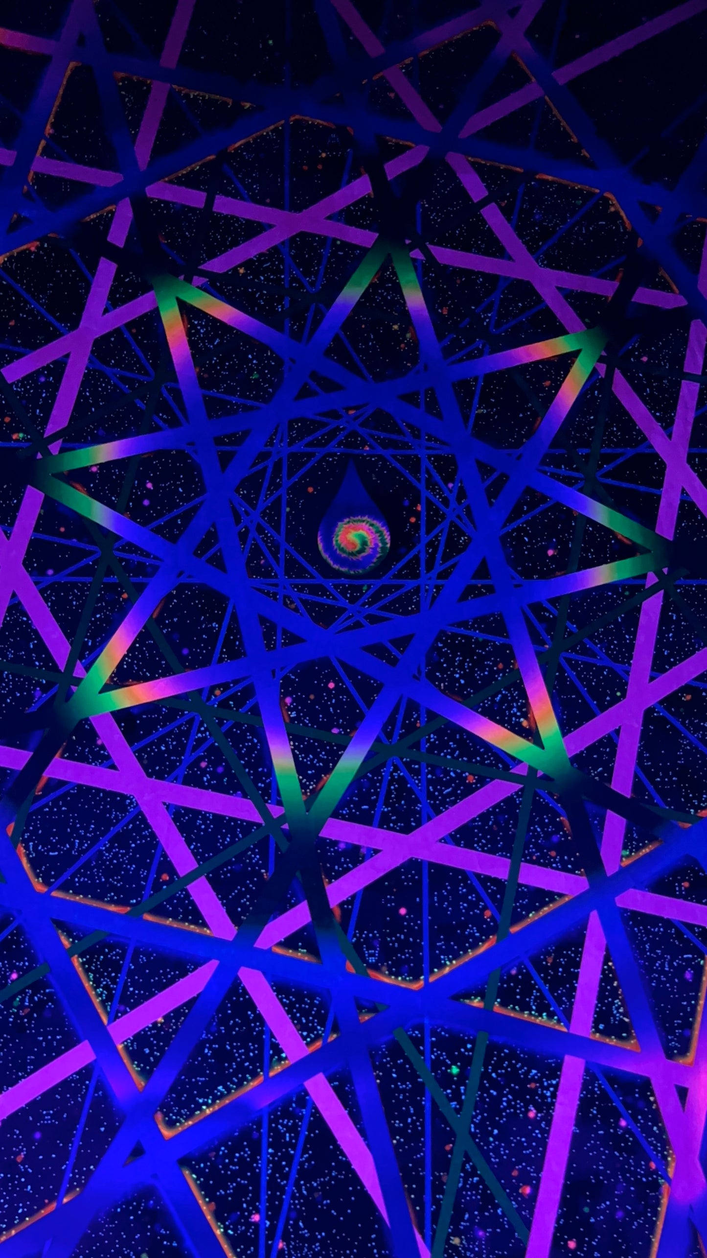 Space Lazerz - Crushed Velvet Tapestry