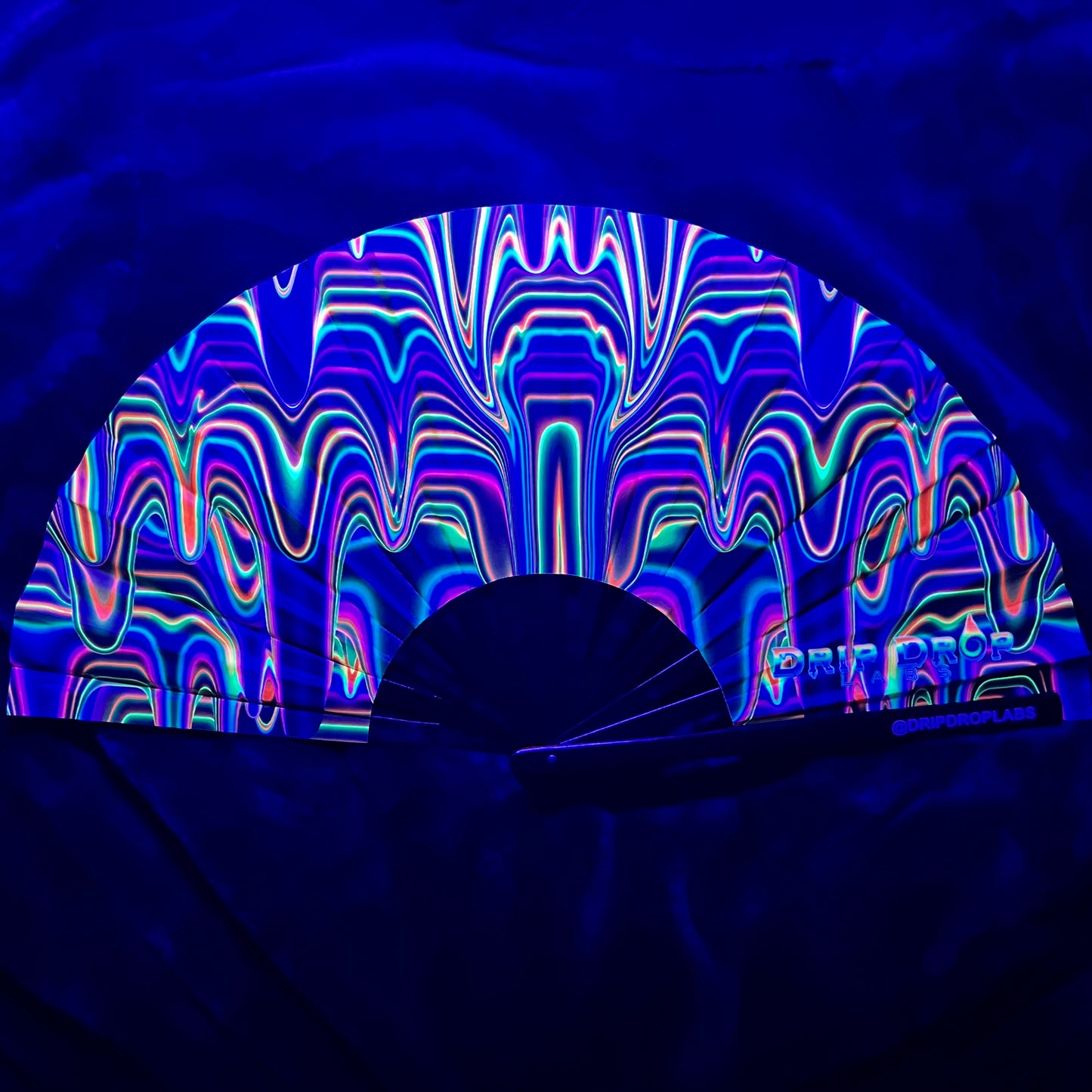 OG Drip Glow Fan by Drip Drop Labs, a sleek portable fan with glowing LED accents, designed for personal cooling and style.