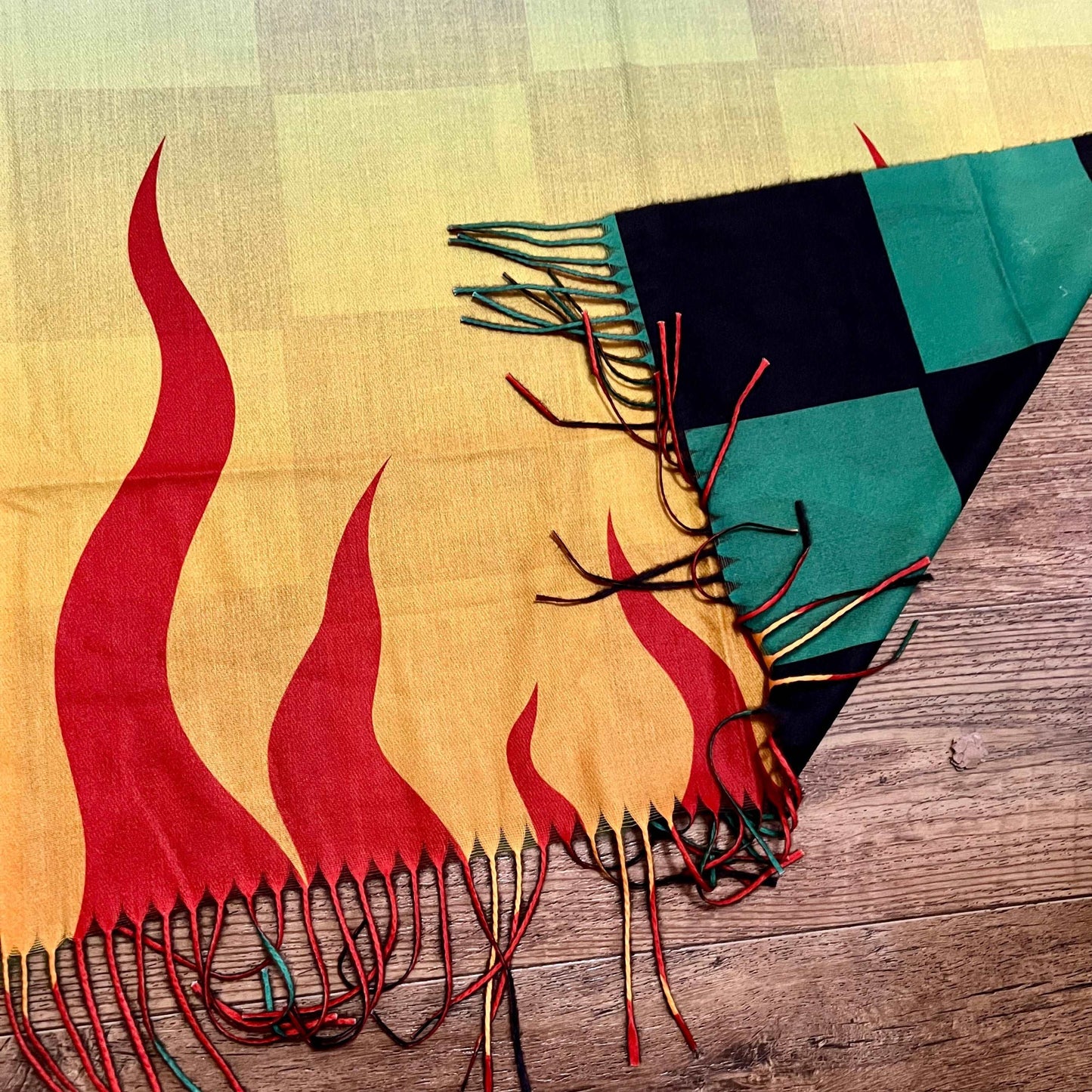 Drip Drop Labs Renjiro Pashmina scarf in soft, luxurious fabric with intricate woven pattern, stylish and comfortable accessory.