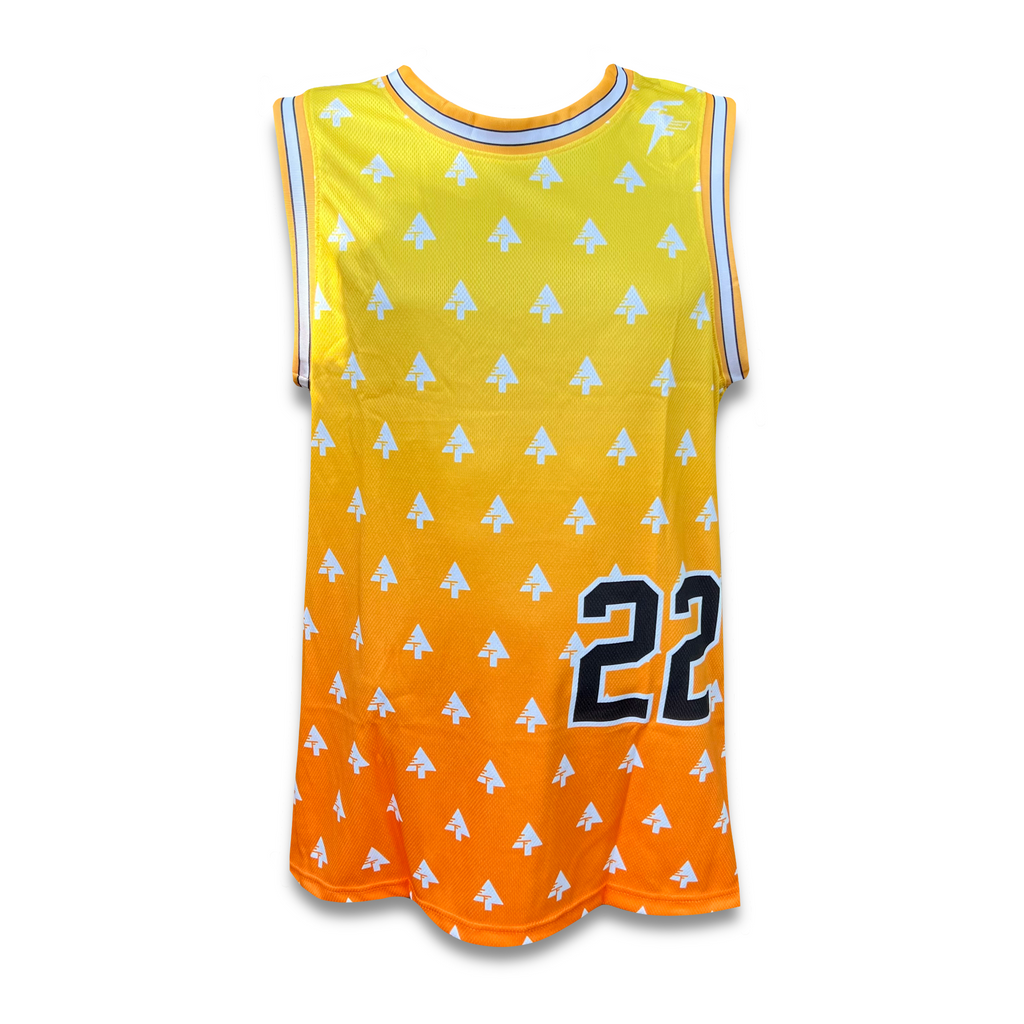 Zen Forest Orange - Basketball Jersey