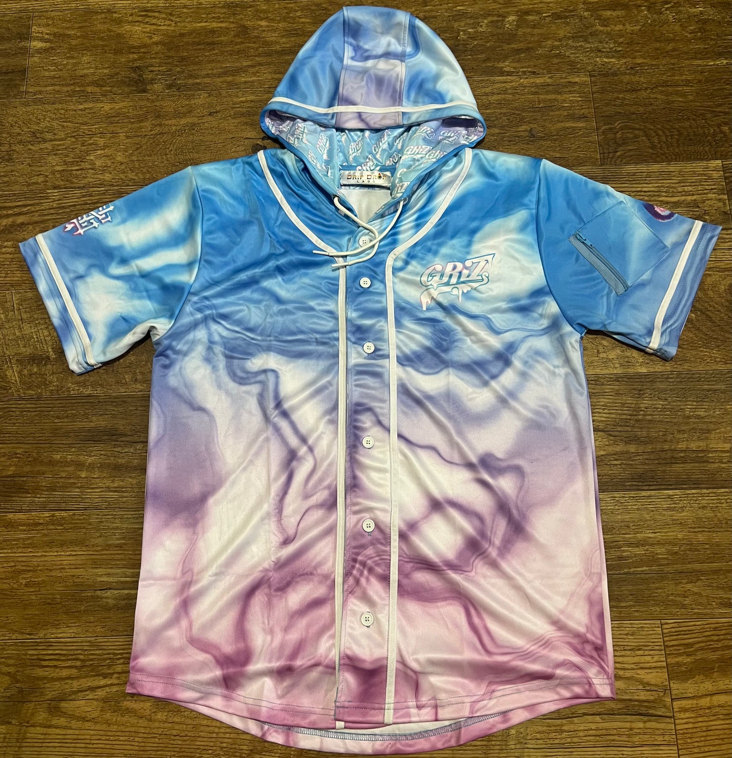GrizDrip v5 - Hooded Baseball Jersey