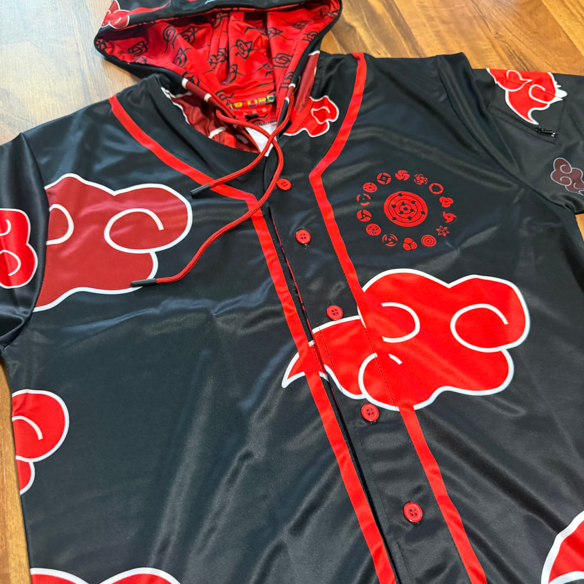 AkatsukiDrip - Hooded Baseball Jersey | EDM | Anime Jersey