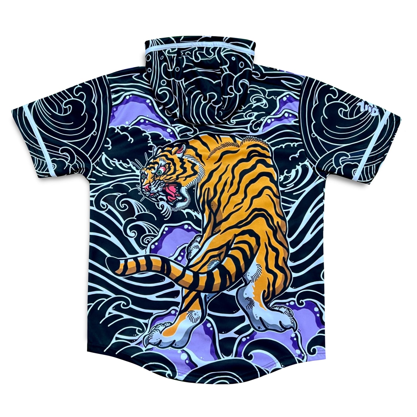 Raging River - Hooded Baseball Jersey