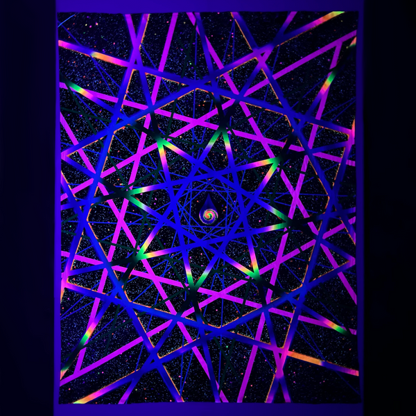 Space Lazerz - Crushed Velvet Tapestry