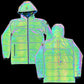 Reflective Puffer Jacket - Holographic Winter Coat for Raves, Festivals & Cold Weather