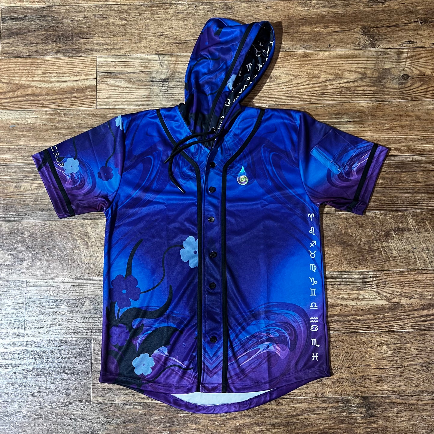 Midnight Zodiac - Hooded Baseball Jersey