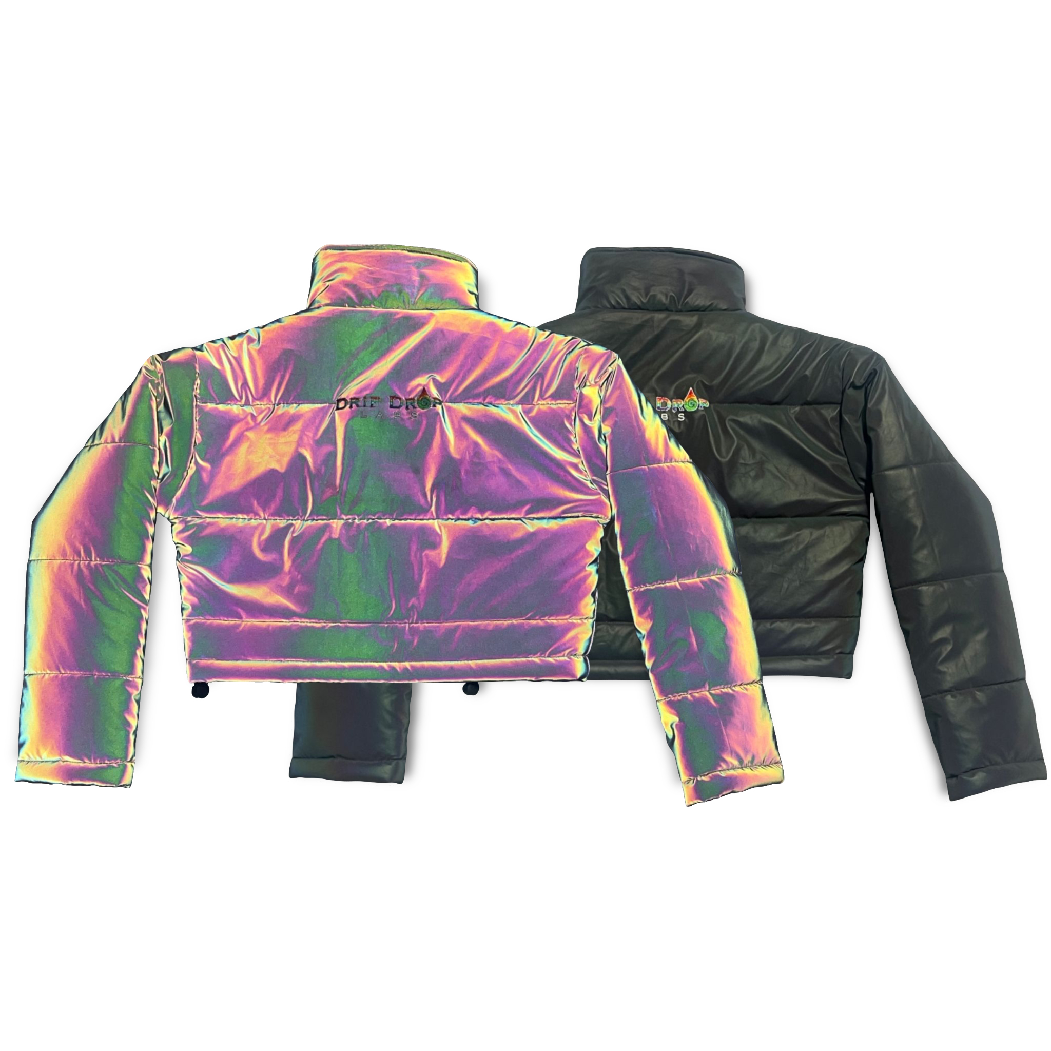 Reflective Iridescent Padded Jacket
