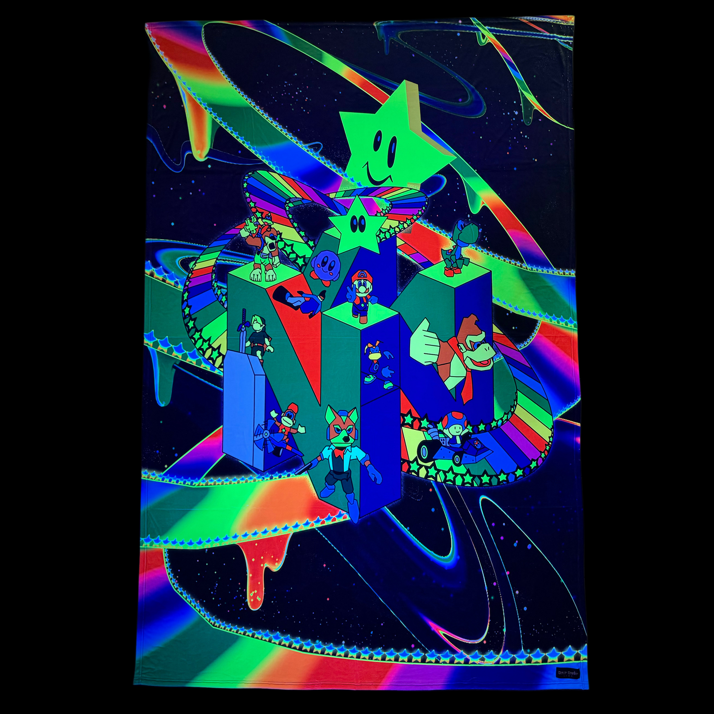 64 Melted Dreams - Crushed Velvet Blanket Tapestry