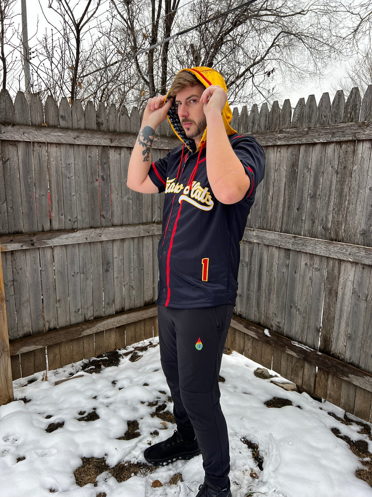 OP - Hooded Baseball Jersey | Rave Jersey | Anime Jersey