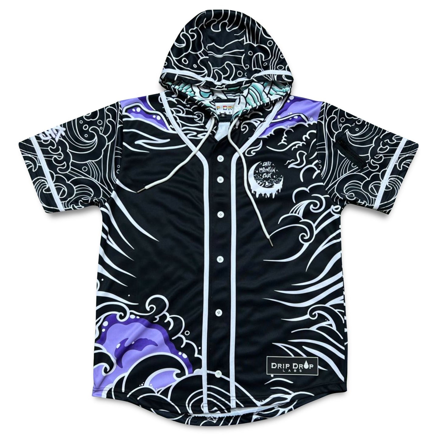 Raging River - Hooded Baseball Jersey