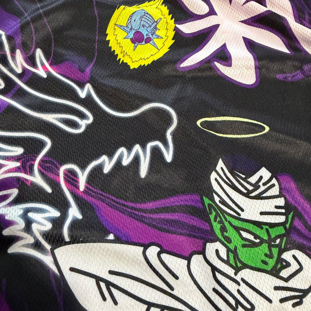 Drip Drop Labs Z Saga basketball jersey featuring team logo and vibrant team colors, designed for athletic performance.