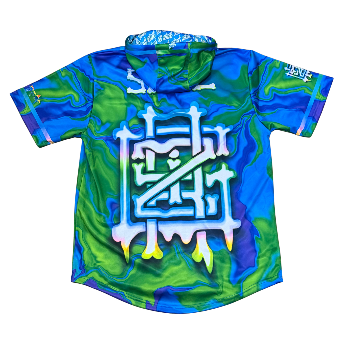 GrizDrip v3 - Hooded Baseball Jersey