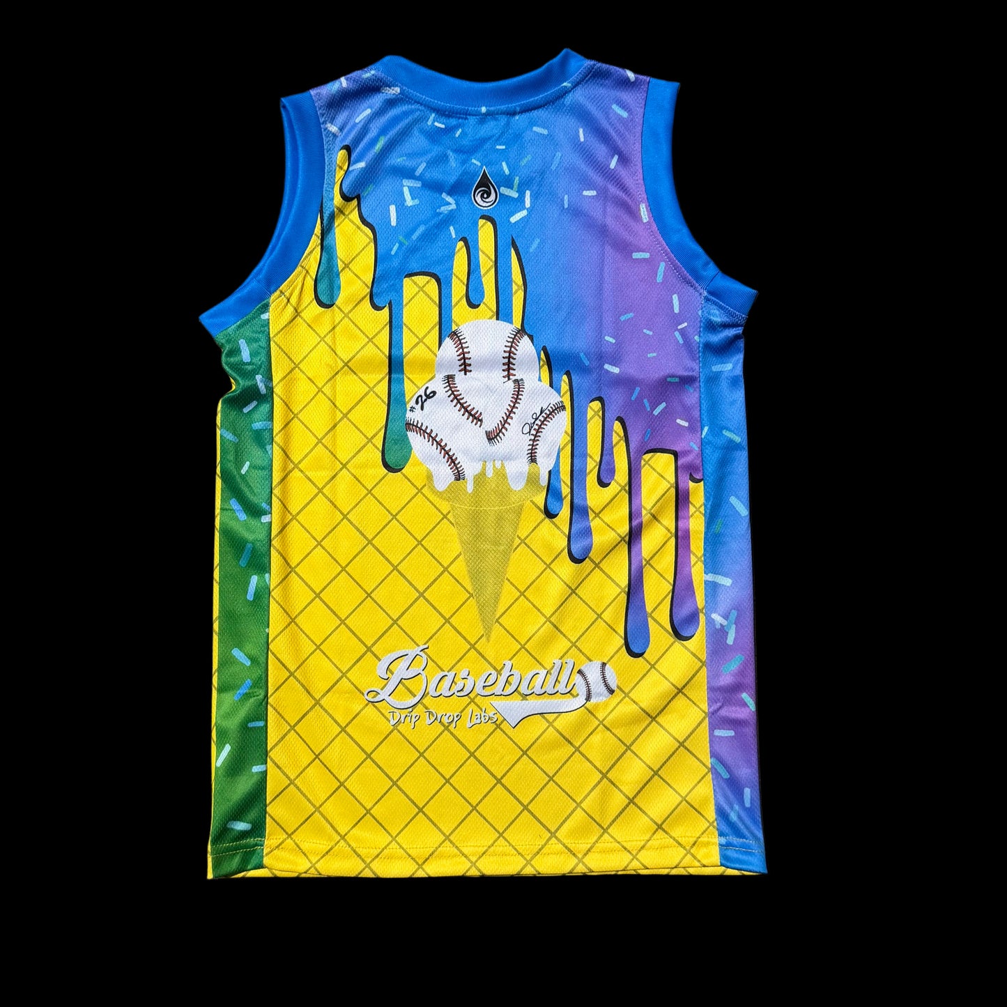 Ice Cream Drip - Youth Basketball Jersey and Shorts