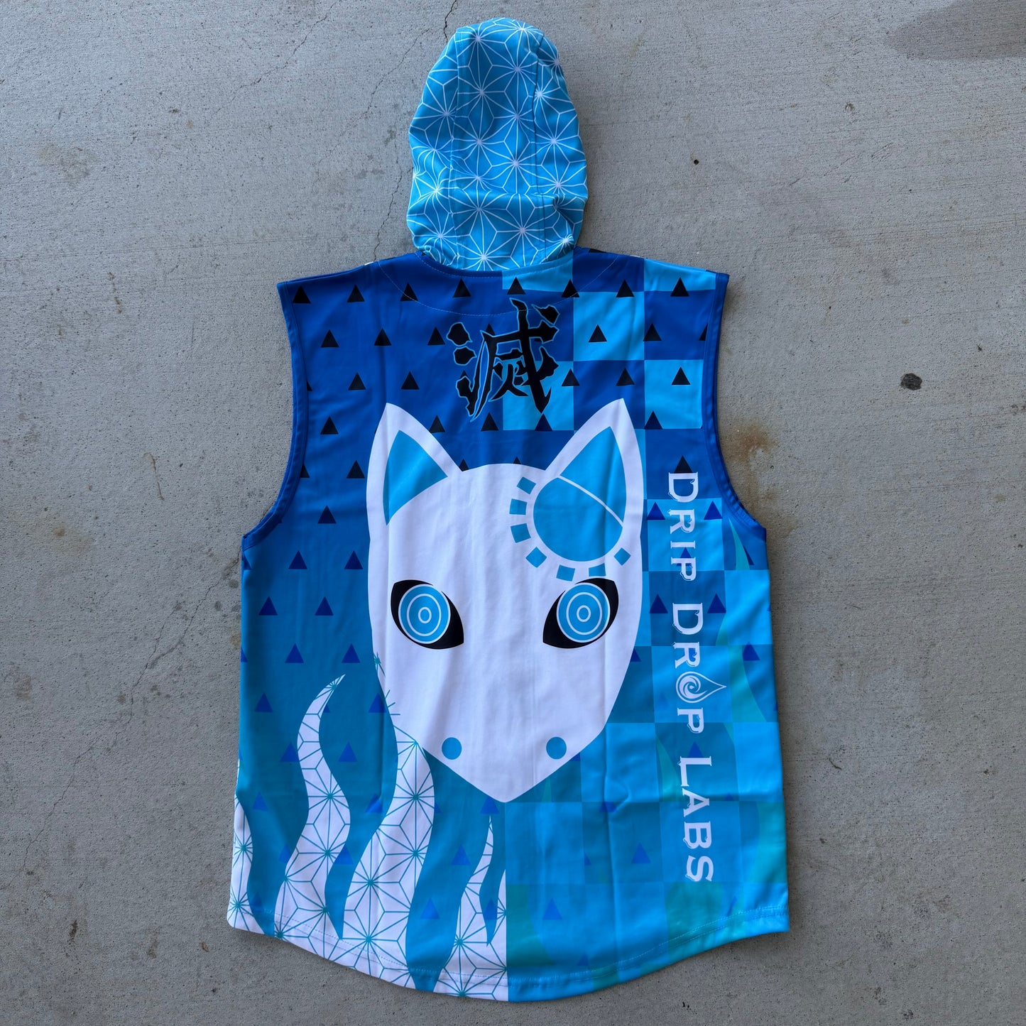 AnbuCipher- Hooded Sleeveless Baseball Jersey