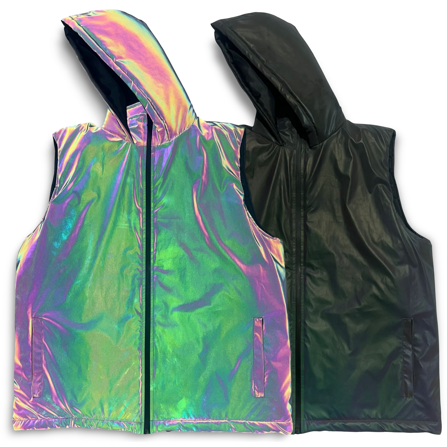 Reflective Sleeveless Jacket