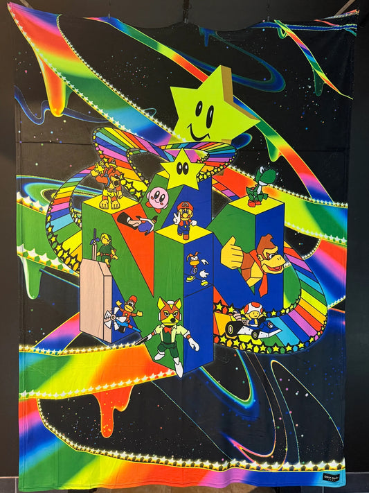 64 Melted Dreams - Crushed Velvet Blanket Tapestry