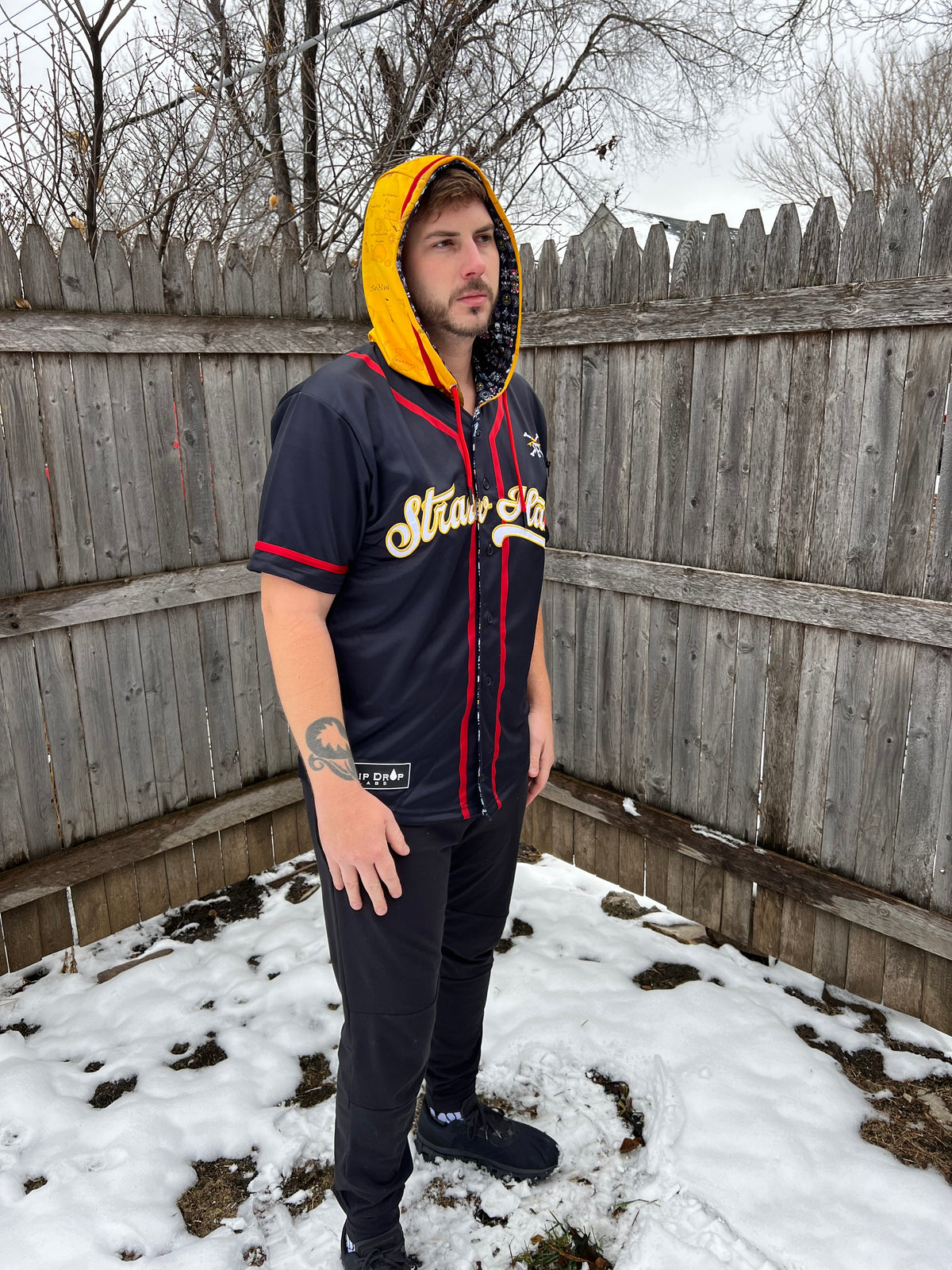 OP - Hooded Baseball Jersey | Rave Jersey | Anime Jersey