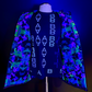 Holographic Dual Reflective Puffer Jacket - EDM Winter Coat