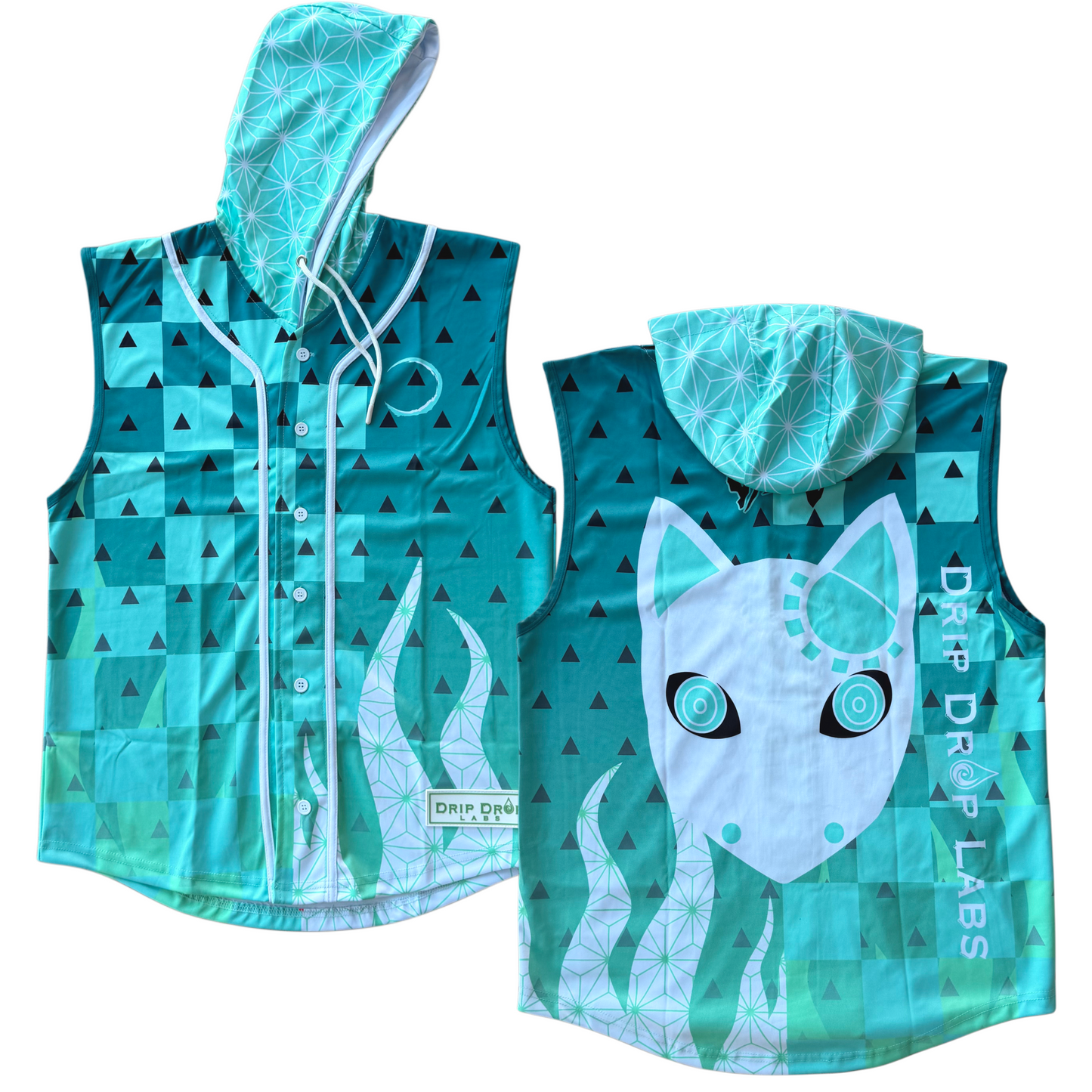 AnbuPhantom - Hooded Sleeveless Baseball Jersey