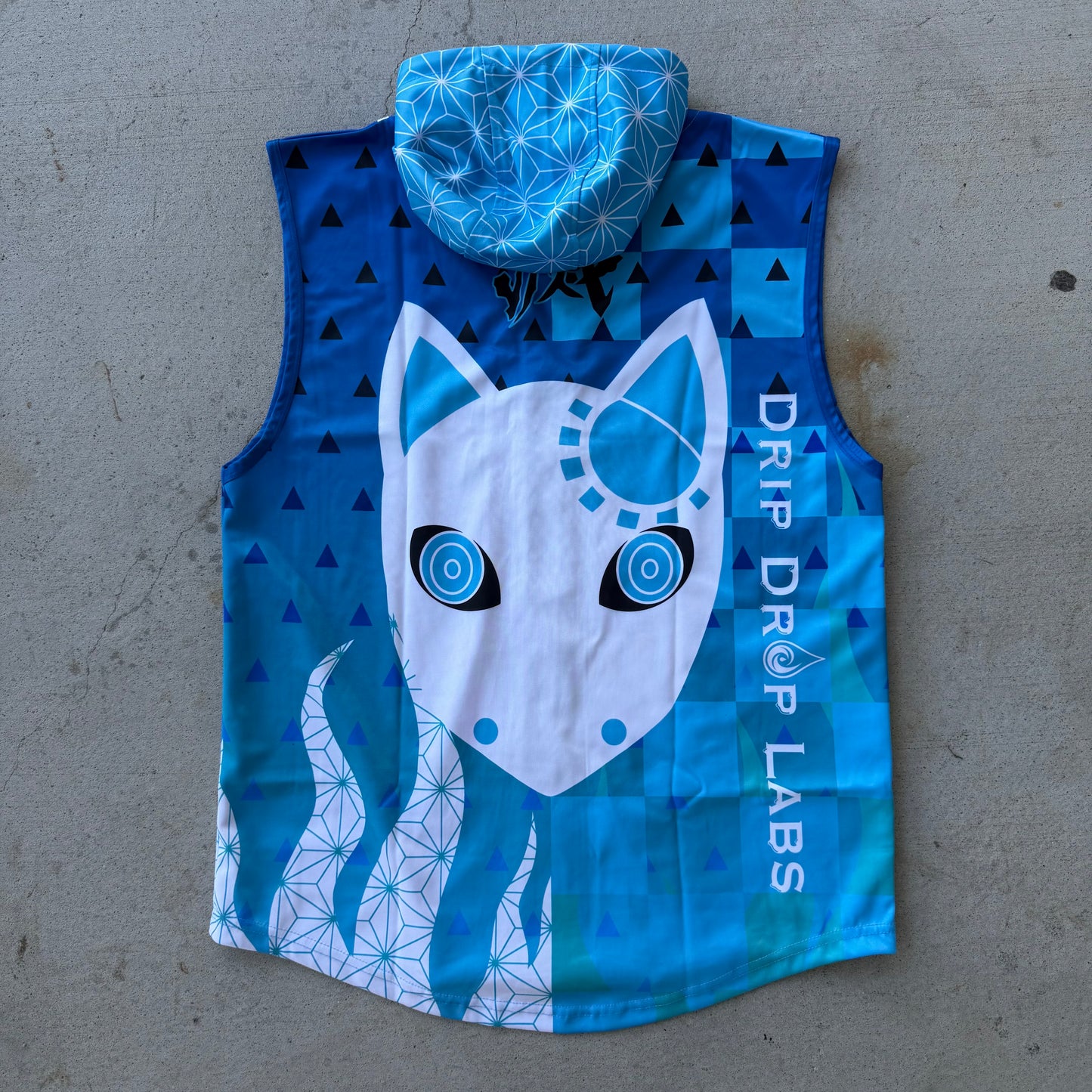 AnbuCipher- Hooded Sleeveless Baseball Jersey