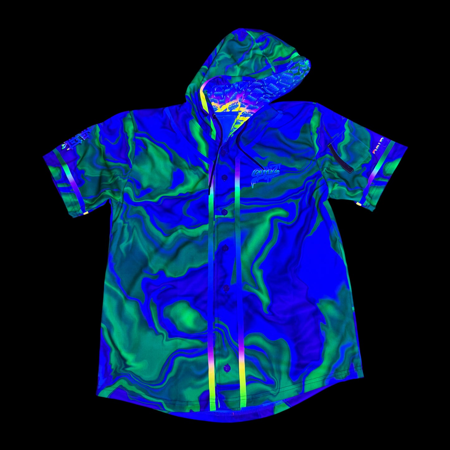 GrizDrip v3 - Hooded Baseball Jersey