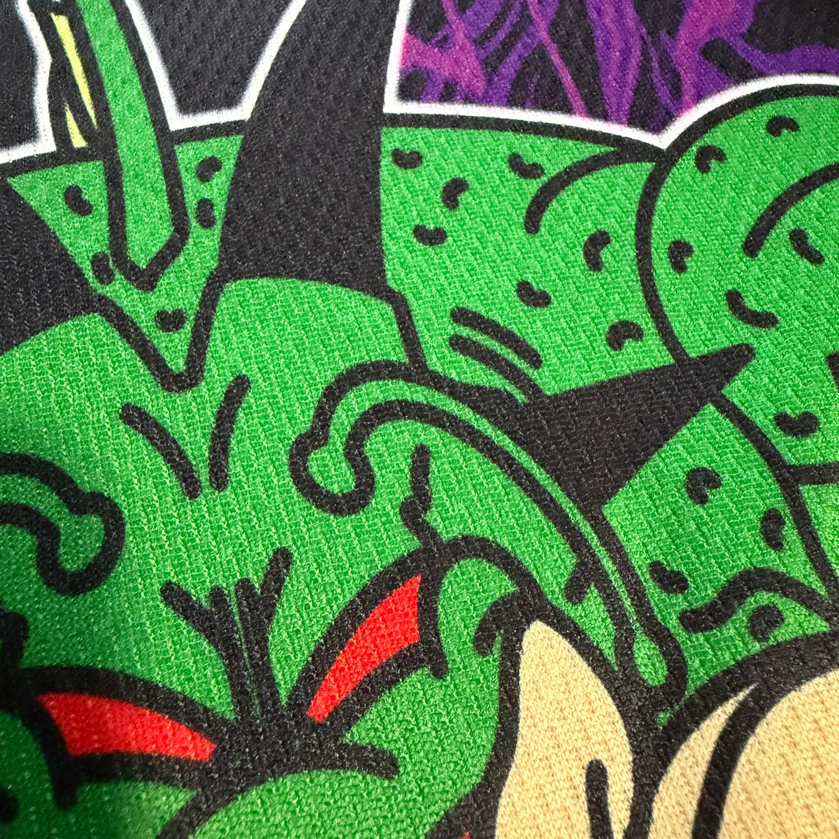 Drip Drop Labs Z Saga basketball jersey featuring bold team logo and vibrant colors on lightweight athletic fabric.
