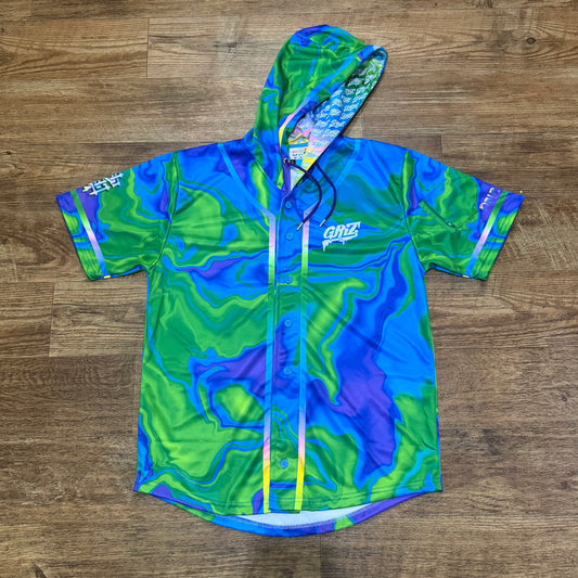 GrizDrip v3 - Hooded Baseball Jersey
