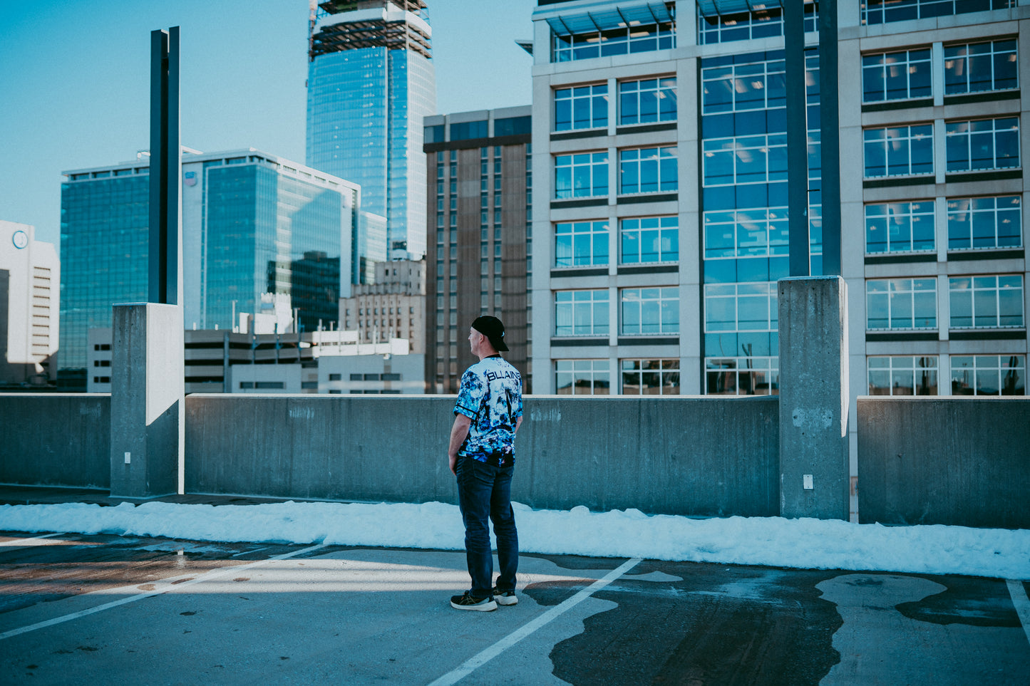 Official BLLAINE artist baseball jersey by Drip Drop Labs, featuring vibrant design and first edition styling.