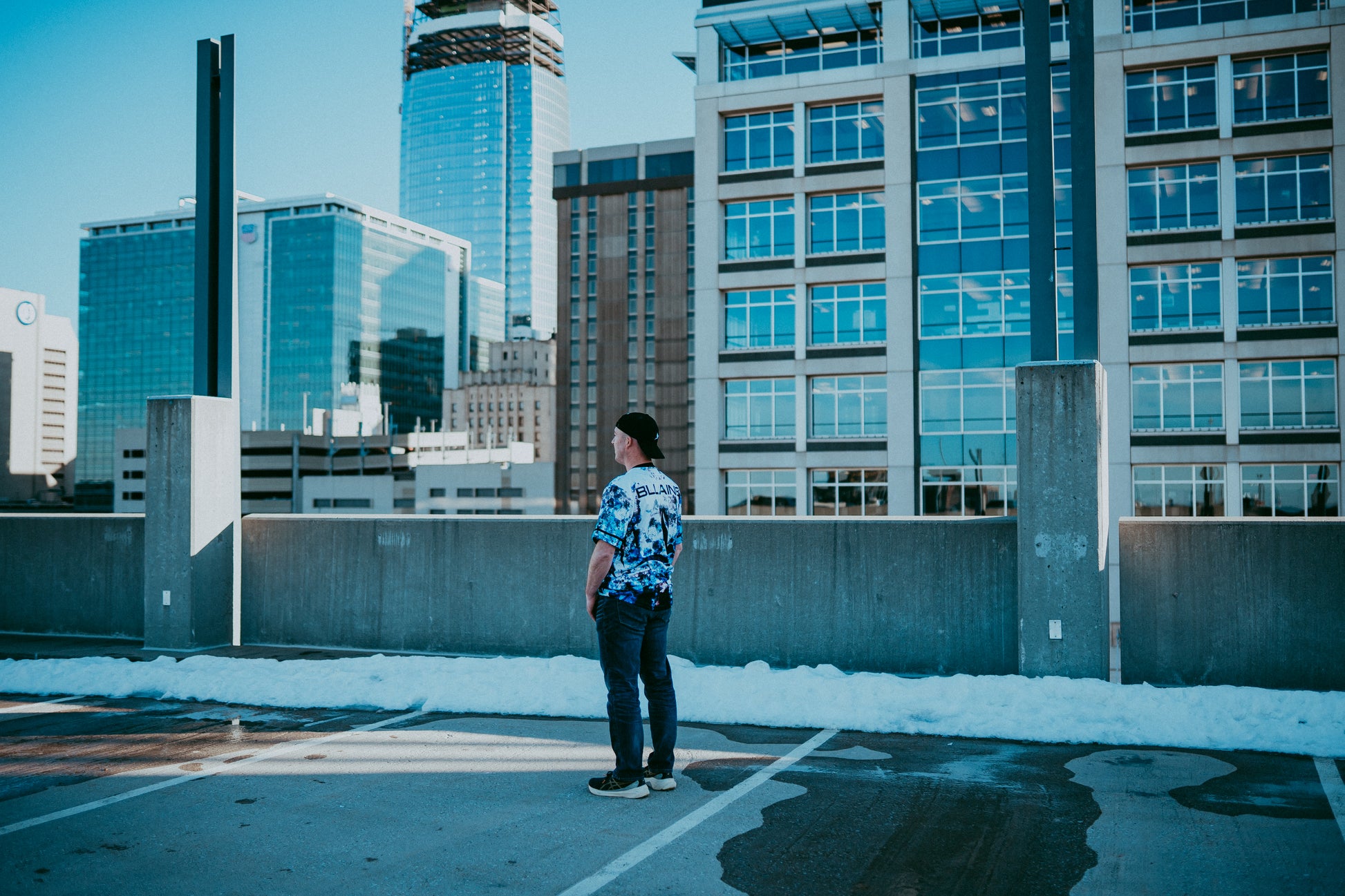 Official BLLAINE artist baseball jersey by Drip Drop Labs, featuring vibrant design and first edition styling.
