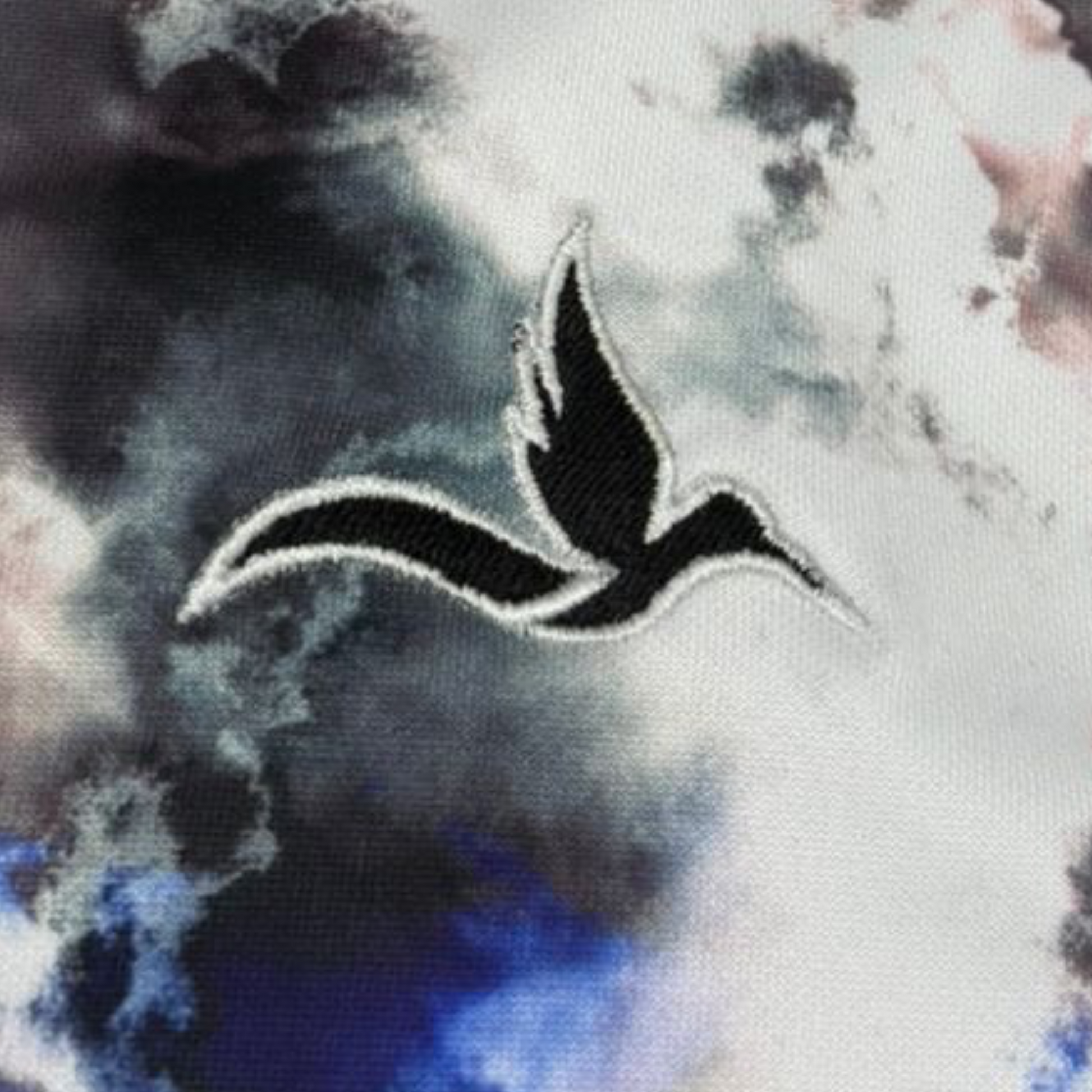 Official Drip Drop Labs BLLAINE artist baseball jersey, first edition with humming bird logo and vibrant design, front view.