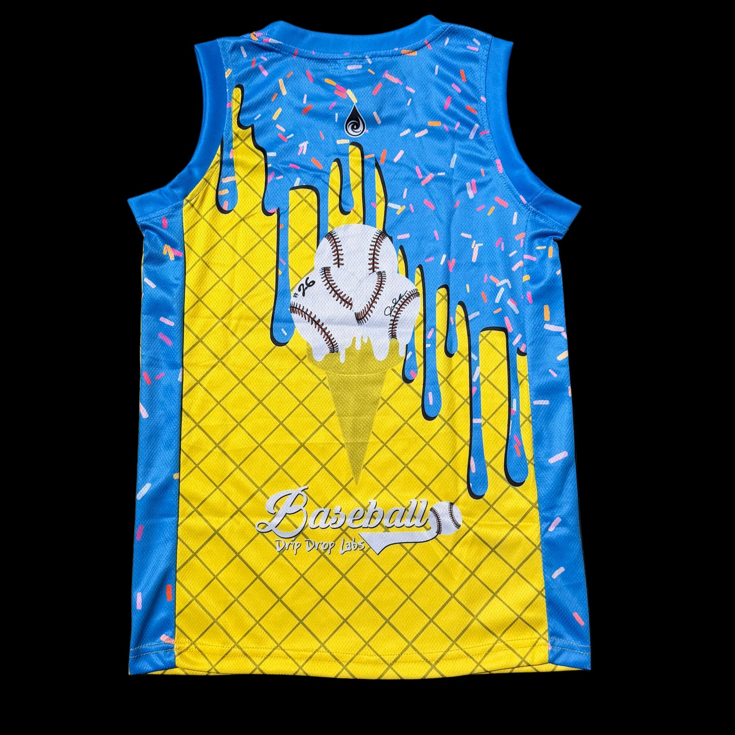 Ice Cream Drip - Youth Basketball Jersey and Shorts