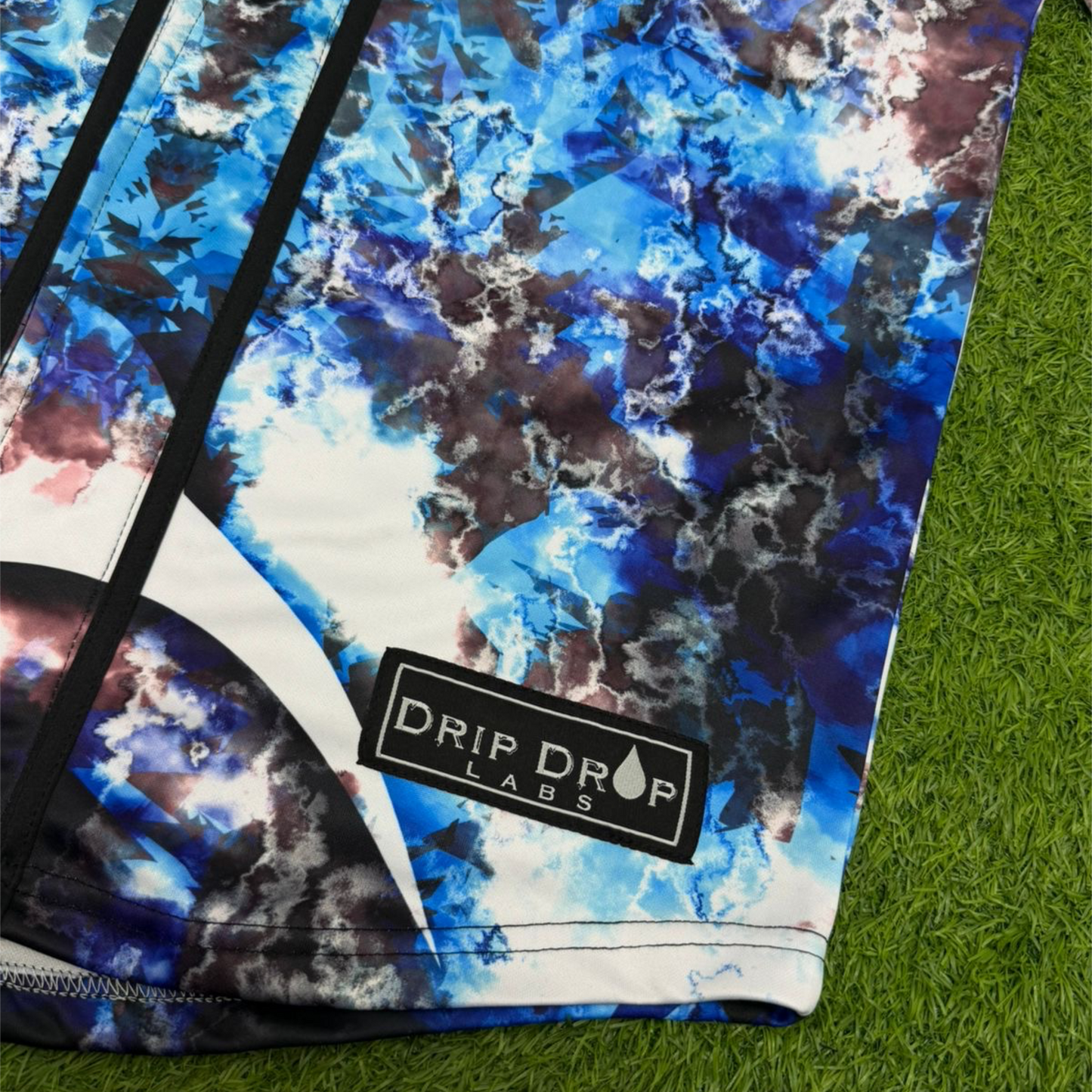 Official BLLAINE artist baseball jersey by Drip Drop Labs, featuring vibrant design and athletic baseball jersey style.