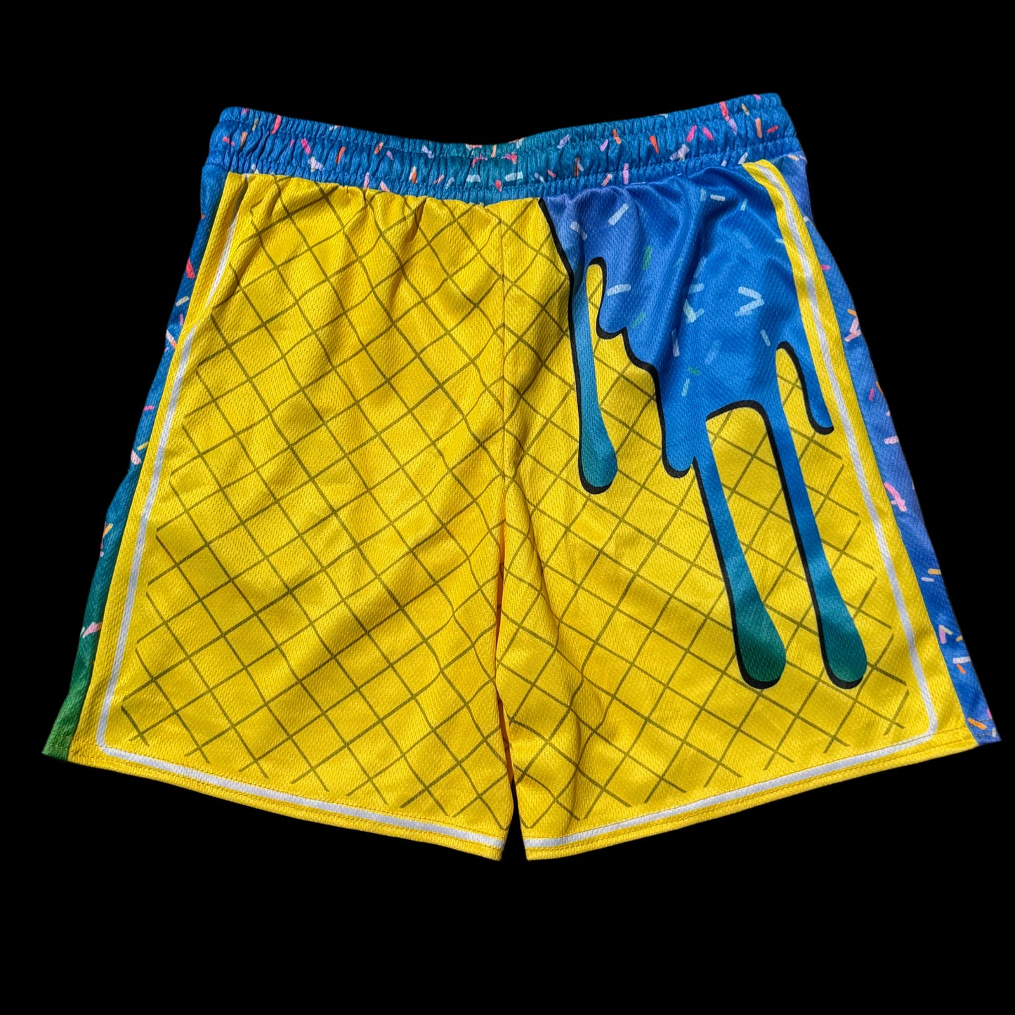 Ice Cream Drip - Youth Basketball Jersey and Shorts