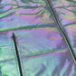 Reflective Puffer Jacket - Holographic Winter Coat for Raves, Festivals & Cold Weather