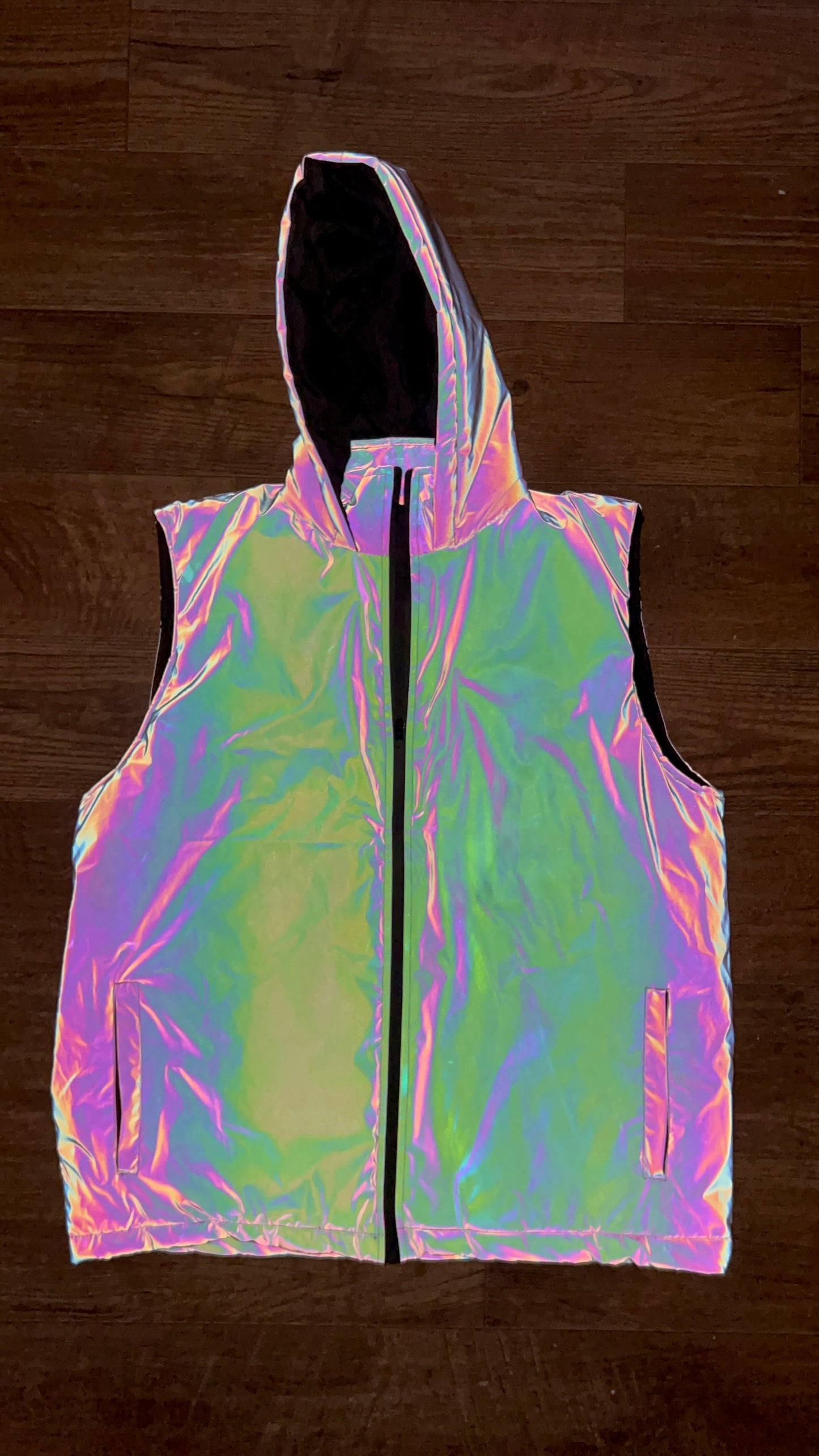 Reflective Sleeveless Jacket