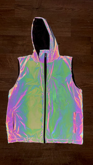 Reflective Sleeveless Jacket