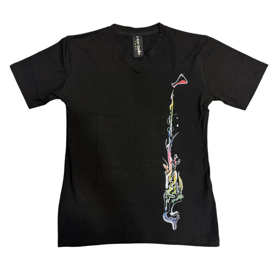 Women’s V Neck Shirt - Rainbow Compound