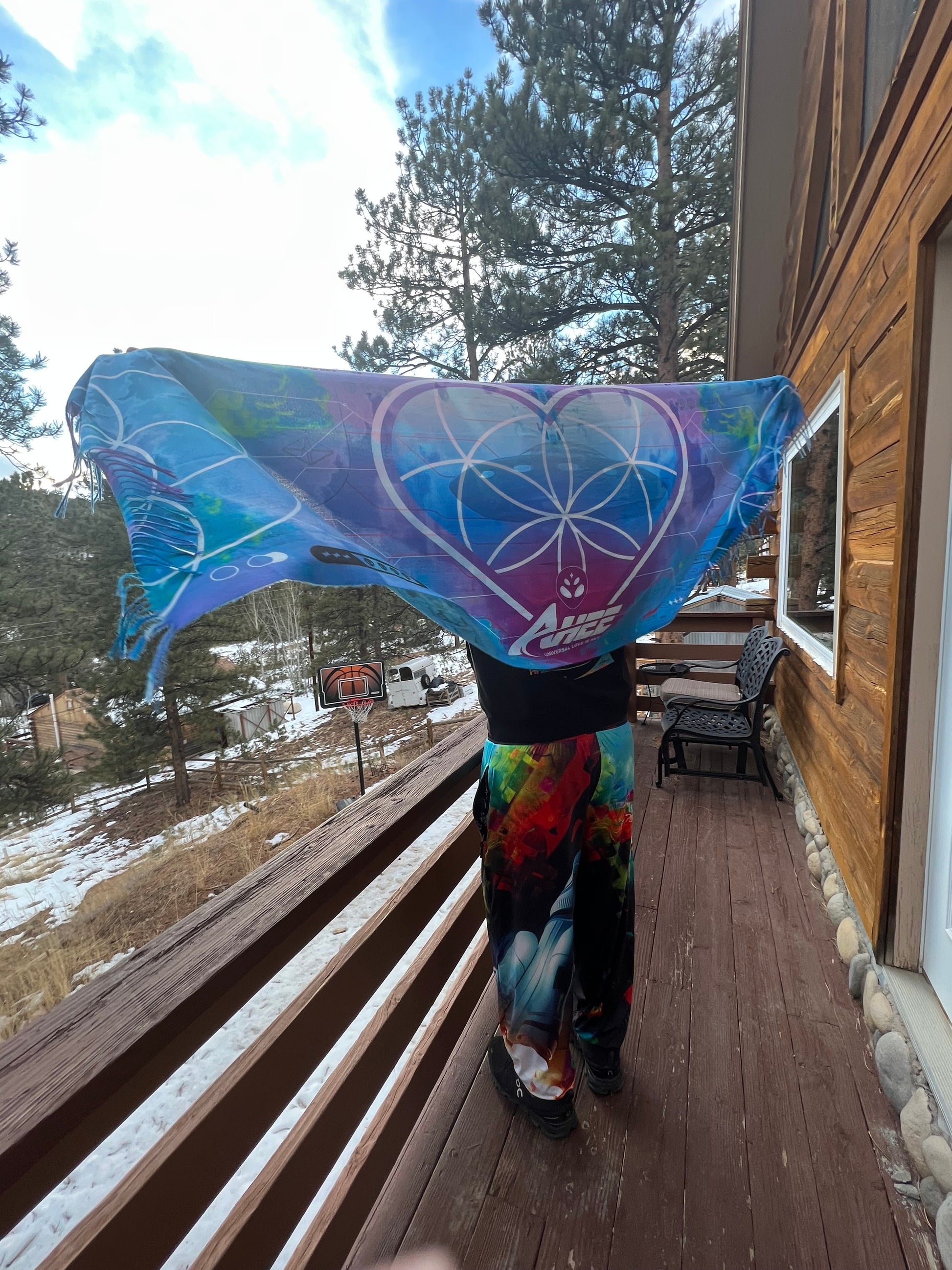 Drip Drop Labs Ahee Pashmina scarf in soft, luxurious fabric with elegant drape and subtle pattern, perfect for stylish warmth.