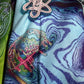 Alien Mushrooms zip-up hoodie by Drip Drop Labs, athletic hoodie featuring a vibrant alien mushroom design on the front.