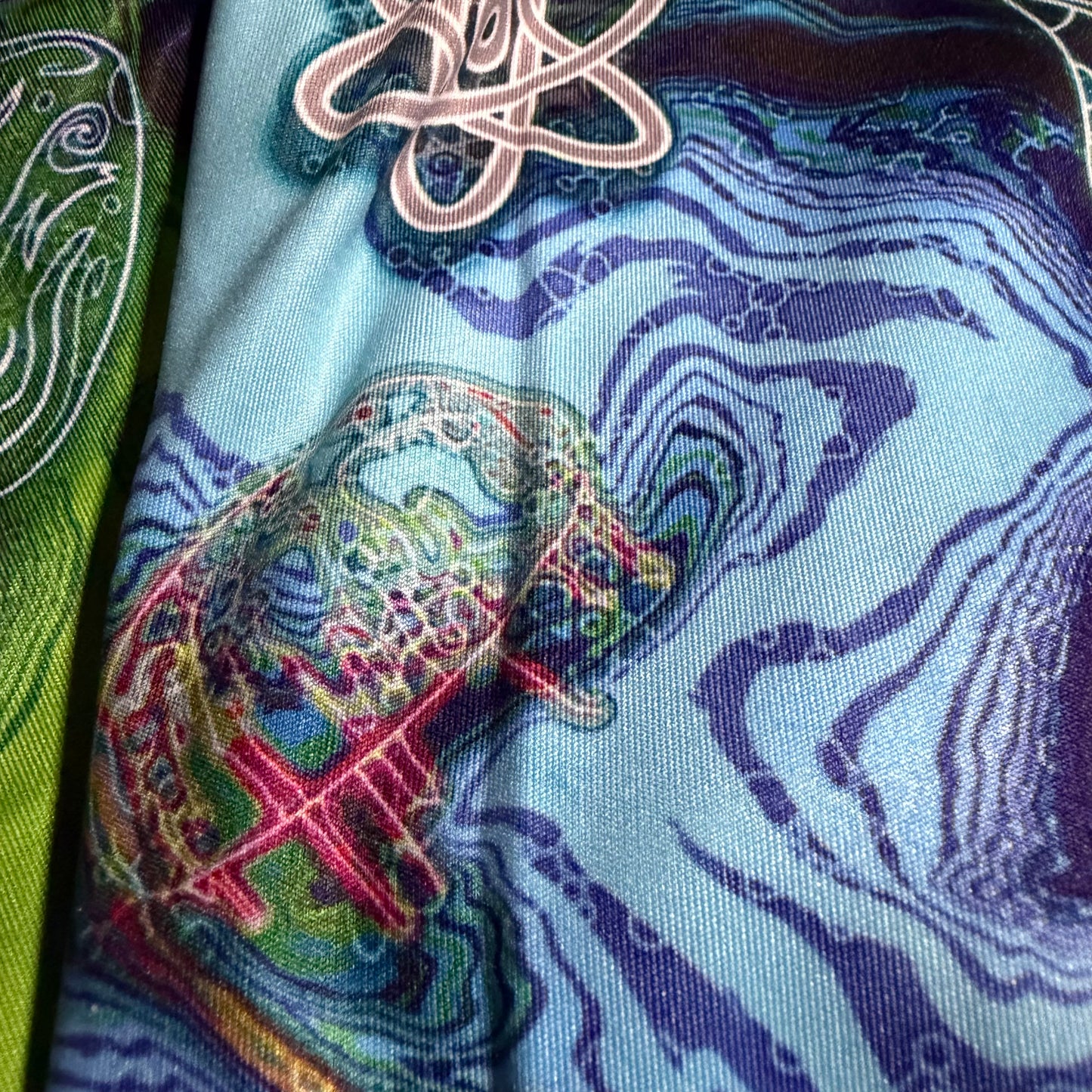 Alien Mushrooms zip-up hoodie by Drip Drop Labs, athletic hoodie featuring a vibrant alien mushroom design on the front.