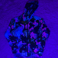 Alien Mushrooms zip-up hoodie by Drip Drop Labs, athletic hoodie featuring vibrant alien mushroom design and comfortable fit.
