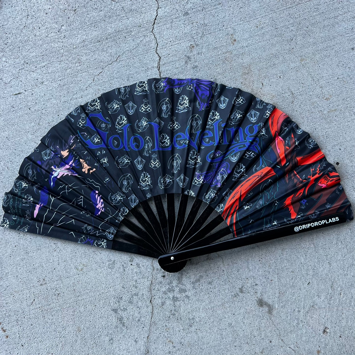 Drip Drop Labs Arise Glow Fan displaying its sleek design with glowing features, perfect for personal cooling and style.