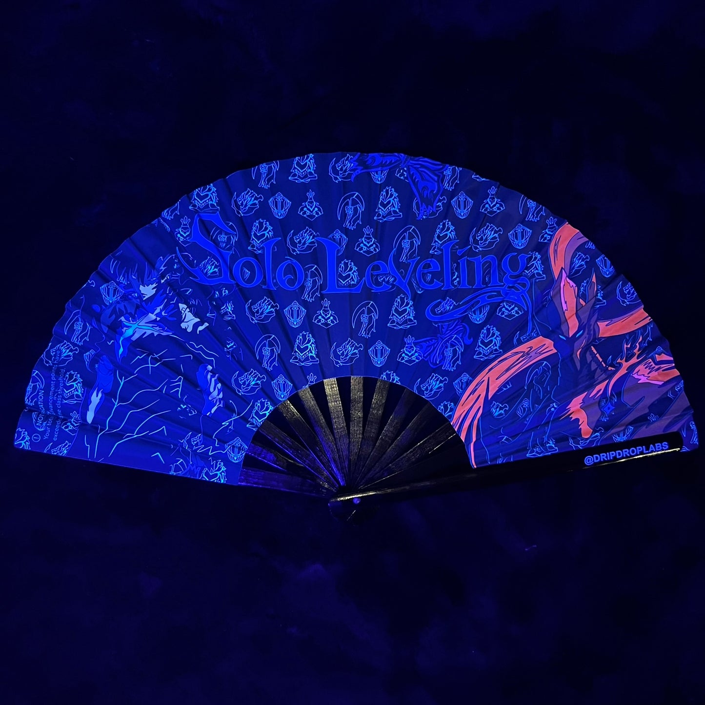 Drip Drop Labs Arise Glow Fan displaying a sleek, modern fan with glowing accents, perfect for stylish cooling and ambient light.