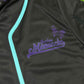 Drip Drop Labs Arise hooded baseball jersey featuring a stylish design with a hood, perfect for casual or rave wear.