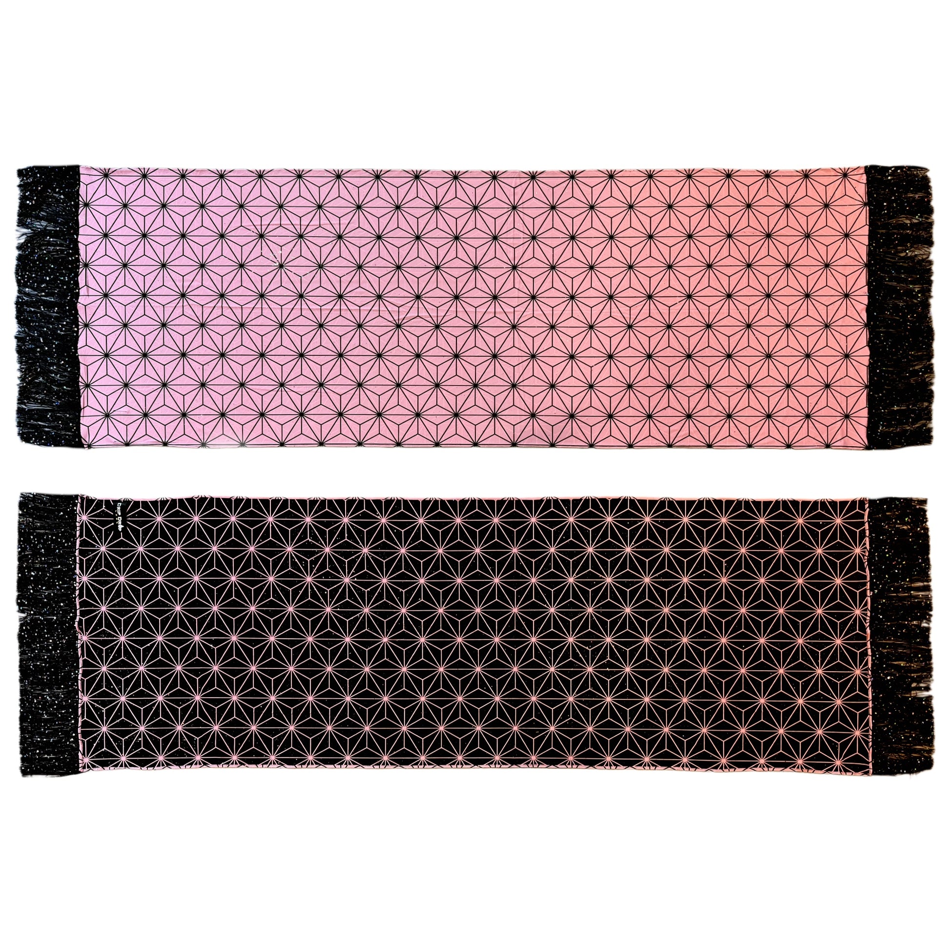 Drip Drop Labs Blossom Galactic Pashmina scarf with vibrant cosmic-inspired patterns and soft, luxurious fabric.